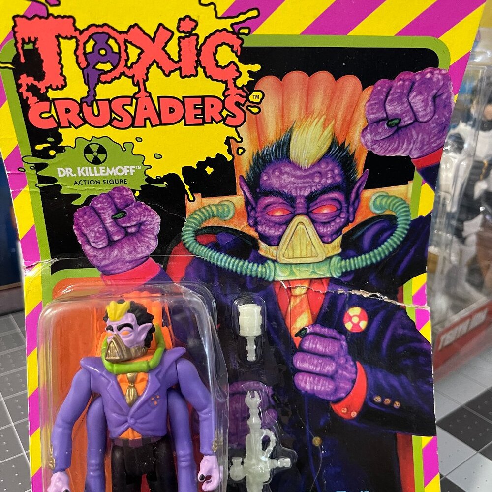Reaction Figures Toxic Crusaders Dr. Killemoff - New - Casing Damaged